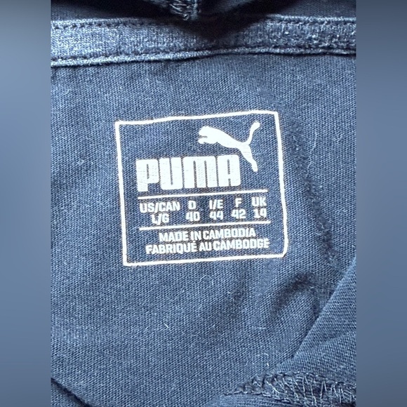 PUMA Lightweight Sweatshirt w/Hood,Black & Gray,Women's Size Large - Picture 7 of 9